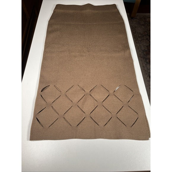 House of Harlow 1960 Knit Long Midi Skirt Brown‎ size S - Picture 3 of 5
